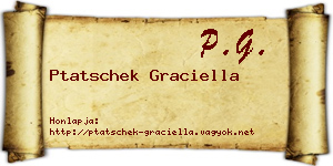 Ptatschek Graciella névjegykártya
